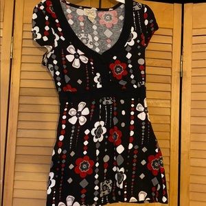 Black floral top y2k